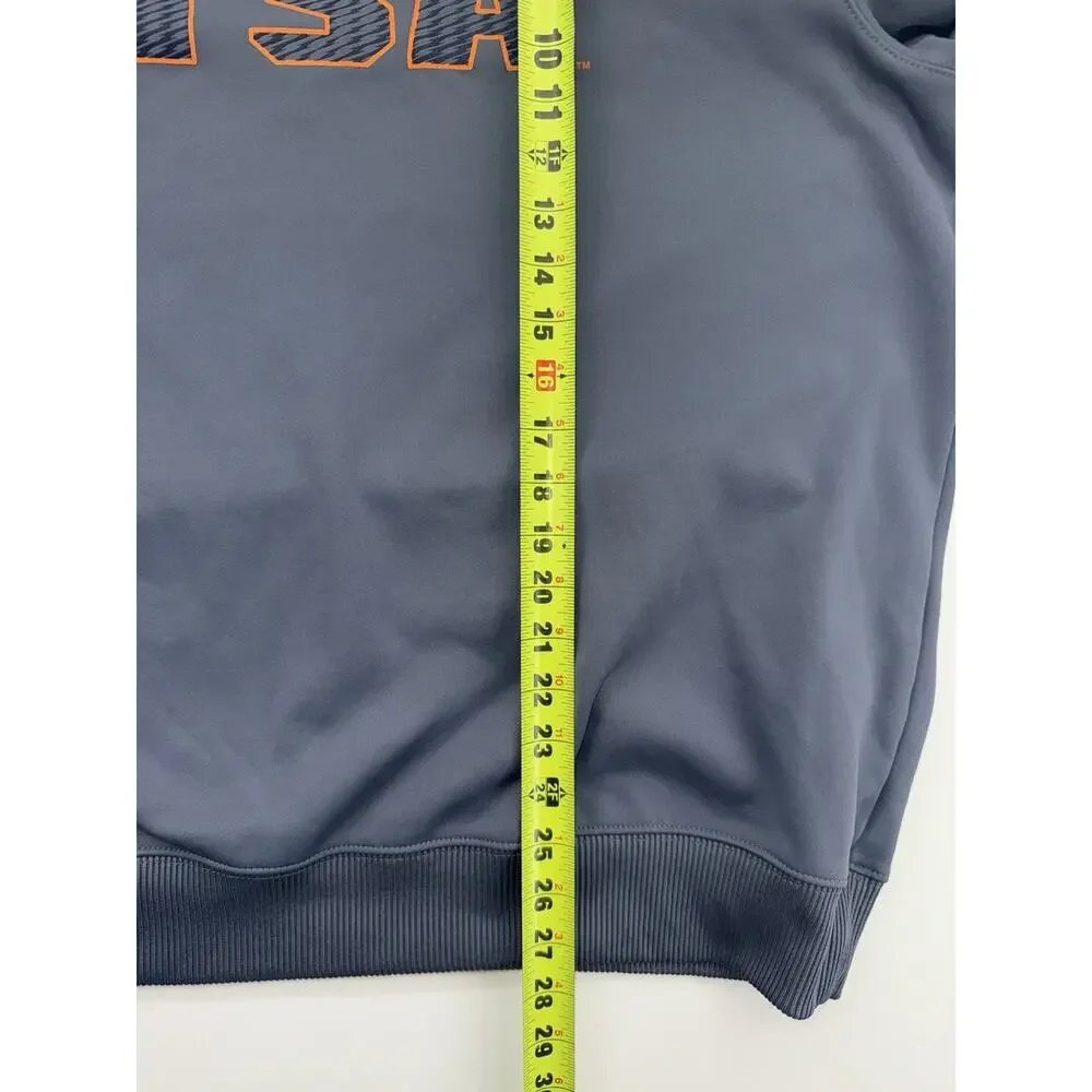 Adidas Sweatshirt Mens M Heather Blue UTSA Logo Crew Neck Pullover 2XL